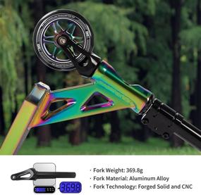 img 2 attached to 🛴 DILALIE Pro Scooter Stunt Scooters - Trick Scooters for Kids 8+ Years - Teen and Kids Scooter - Forged Solid & CNC Aluminum Alloy Fork - Intermediate and Professional Freestyle Scooter