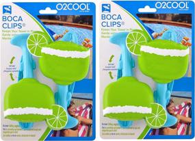 img 3 attached to 🏖️ 2-Pack O2COOL BCP23 Margarita Boca Towel Clip for Efficient Beach Accessories