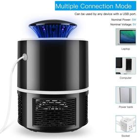 img 1 attached to AICase Electric Mosquito Killer: Powerful USB UV Lamp Bug Zappers 🦟 for No Noise, No Radiation Insect Elimination - Perfect Indoor Home Flies Trap