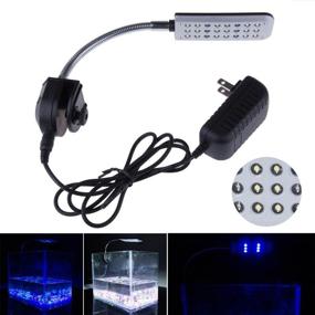 img 3 attached to Lemonbest Stainless Steel Tube Flexible Clamp LED Light for Aquarium Fish Tanks - High Power 24 LEDs