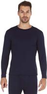 👕 bodtek men's premium fleece lined long sleeve thermal underwear shirt: baselayer top logo