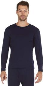 img 4 attached to 👕 Bodtek Men's Premium Fleece Lined Long Sleeve Thermal Underwear Shirt: Baselayer Top