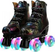 🛼 stylish women roller skates with light-up wheels & shoe bag - perfect for adults, men, & women! logo