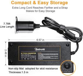 img 4 attached to AstroAI Converter 110 220V Cigarette Compressor