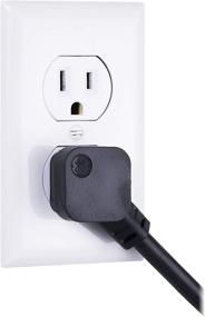 img 1 attached to 💡 GE 4-Outlet Surge Protector with USB Ports - 800 Joules, Twist to Lock Covers, 3 Ft Power Cord - UL Listed, Black (33654) - Buy Now!