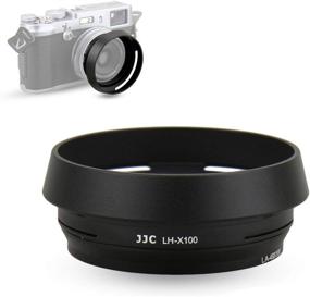 img 4 attached to JJC Metal Lens Hood Shade Protector with 49mm Filter Adapter Ring - Compatible with Fujifilm X100 Series - Replaces LH-X100 Lens Hood & AR-X100 Filter Adapter Ring - Black