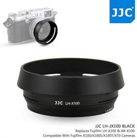 img 3 attached to JJC Metal Lens Hood Shade Protector with 49mm Filter Adapter Ring - Compatible with Fujifilm X100 Series - Replaces LH-X100 Lens Hood & AR-X100 Filter Adapter Ring - Black