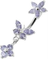 lavender butterfly dangling sterling jewelry logo