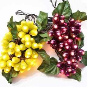 img 4 attached to 🍇 LIDORE 100 LED Purple and Green Grape String Lights - Grapevine Lights with 10 Cluster [UL Listed]