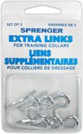 🐶 hs herm. sprenger germany prong dog collar extra links set - 3.25mm chrome plated steel chrome links - effective training collar add-ons logo