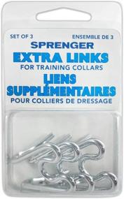 img 4 attached to 🐶 HS HERM. SPRENGER GERMANY Prong Dog Collar Extra Links Set - 3.25mm Chrome Plated Steel Chrome Links - Effective Training Collar Add-Ons