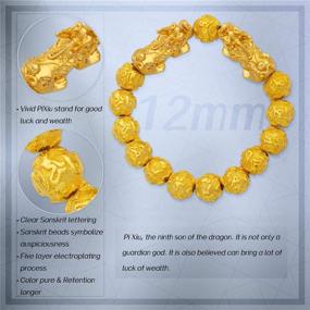 img 1 attached to 💫 Golden Prosperity Prime Bracelet: Attractive Boys' Jewelry for Bracelets