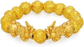 img 4 attached to 💫 Golden Prosperity Prime Bracelet: Attractive Boys' Jewelry for Bracelets