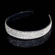 💎 wecoe rhinestone headbands: fashionably sparkling crystal bling for women - glittery silver diamond headband, ideal for birthday celebrations, bridal occasions, and gifts for ladies logo