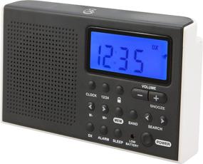 img 2 attached to 📻 GPX R616W Shortwave Radio - Black, Compact Size (5.07" x 1.36" x 3.12") - Battery Operated (2 AA Batteries Required)