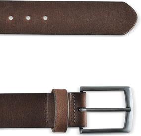 img 2 attached to Mens Leather Casual Grain Brown Men's Accessories for Belts