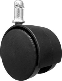 img 1 attached to 🪑 Set of 5, 2-inch Replacement Office Task Chair Caster Wheels with 7/16" x 7/8" Grip Ring Mounting Stem - Model S2227-5