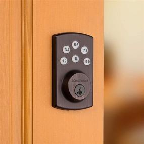 img 1 attached to Enhance Home Security with Kwikset 99070-103 Powerbolt 2 Keyless Entry Deadbolt in Venetian Bronze