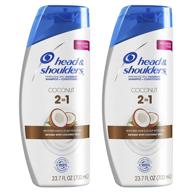 🥥 coconut daily use 2 in 1 shampoo and conditioner, 23.7 fl oz twin pack - head and shoulders anti dandruff treatment and scalp care logo