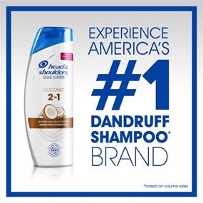 img 2 attached to 🥥 Coconut Daily Use 2 in 1 Shampoo and Conditioner, 23.7 fl oz Twin Pack - Head and Shoulders Anti Dandruff Treatment and Scalp Care