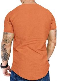 img 2 attached to Fashion Muscle Workout Athletic Cotton Men's Clothing