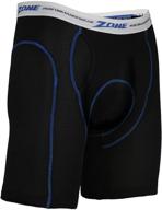 🏍️ zone long-ride performance shorts: coolmax padding for motorcycle riders (medium, waist size 35-40) black - the ultimate choice for comfort and protection logo