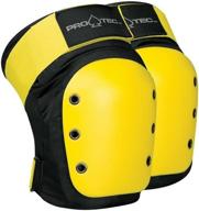 ultimate protection with the protec black/yellow rental knee pad логотип