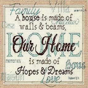 img 1 attached to 🧵 Dimensions Home Decor Counted Cross Stitch Kit, 7x5 Inch