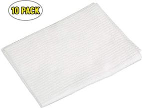 img 1 attached to 🧻 AMZ Disposable Towels 13"x19" Pack of 10 White Tissue Towels - 3-ply Absorbent Sheets for Multipurpose Use - Eco-Friendly, Waterproof Tray Covers - Conveniently Folded to 5"x7