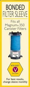 img 1 attached to Enhance Filtration Efficiency with Marineland Bonded Filter Sleeve for Magnum 350 Canister Filter