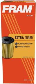 img 4 attached to 🚗 Fram Extra Guard CH8481 Cartridge Oil Filter - Optimal Performance with 10,000 Mile Change Interval