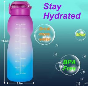 img 3 attached to 💧 Stay Hydrated and Motivated with NOOFORMER 50oz/0.4 Gallon Water Bottle