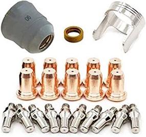 img 4 attached to 🔥 RX WELD 23-Piece Plasma Cutting Torch Kit for Harbor Freight 62204, IPT-60, PT-60, IPT-40 & PT40 - 0.039'' (1.0mm) Tip, Electrode Shield Cap, Stand Off