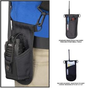 img 3 attached to 📻 SSRH-500: Adjustable Shoulder Strap Radio Holster for Radios 4-3/4" to 8-1/2" Tall - Made in the USA by Holsterguy