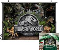 🦖 tj 3d динозавр джурассик мир джунгли фоны: идеальная тема для детской вечеринки по случаю дня рождения мальчика, baby shower и реквизит для фотостудии - 5x3ft логотип