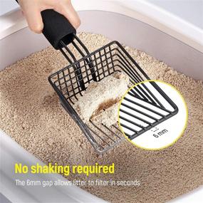 img 3 attached to 🐾 BasicForm Metal Cat Litter Scoop: Efficient Multi-Cat Sifting with Comfortable Handle