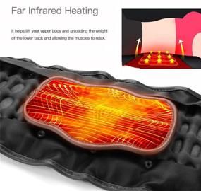 img 1 attached to 🔥 Revolutionary Decompression Back Belt: Cordless Infrared Heating Pad & Rechargeable Battery - Maximize Relief & Support for Lower Back Pain (29-49 inch Waists)