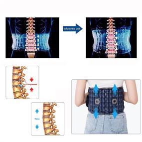 img 2 attached to 🔥 Revolutionary Decompression Back Belt: Cordless Infrared Heating Pad & Rechargeable Battery - Maximize Relief & Support for Lower Back Pain (29-49 inch Waists)