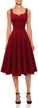 dressystar tea length bridesmaid cocktail burgundy logo