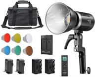 🔦 godox ml60 led light: portable handheld video light with 60w output, brightness adjustment, np-f970 battery support, and 8 lighting fx effects logo
