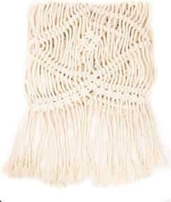 img 2 attached to 🏡 Enhance Your Home with HomeSwag Macrame Crochet: A Farmhouse Bohemian Delight