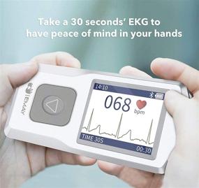 img 3 attached to 💓 EMAY Portable ECG Monitor – Wireless Heart Rate & Rhythm Tracking Device for iPhone & Android, Mac & Windows, Enhancing Heart Performance