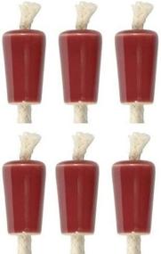 img 2 attached to 🍷 Burgundy Ceramic Wine Bottle Candle Set - Pack of 6: Elegant Decorative Candles for a Charming Ambience