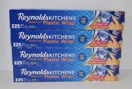 🍴 convenient reynolds kitchens quick cut plastic wrap - 225 sq ft (4 rolls) logo