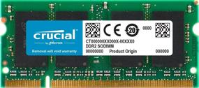 img 1 attached to 💻 Улучшите производительность вашего ноутбука с помощью памяти Crucial 1GB DDR2-800, PC2-6400, 200-pin SODIMM CL=6 без буфера NON-ECC для ноутбука - CT12864AC800