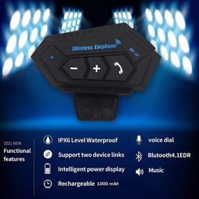 img 3 attached to Водонепроницаемый спортивный шлем с гарнитурой Bluetooth и микрофоном - управление музыкой, звонками и многое другое!