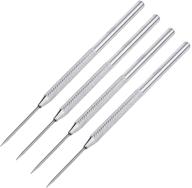 🔧 enhance your pottery skills with 4 pieces clay needle tools - ceramic detail tools for sculpting, carving, scraping, and modeling logo