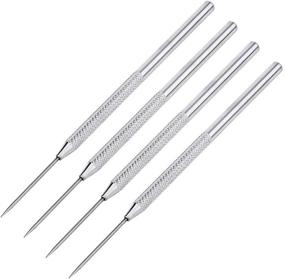 img 4 attached to 🔧 Enhance Your Pottery Skills with 4 Pieces Clay Needle Tools - Ceramic Detail Tools for Sculpting, Carving, Scraping, and Modeling