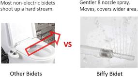 img 2 attached to 🚽 Biffy Bidet Universal: Advanced 8-Stream Nozzle, Optimal Water Volume, Gentle and Versatile, Highly Adjustable, Wide-Area Multi-Level Spray, Extensive Control over Positions and Pressure