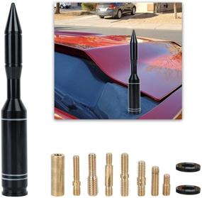 img 4 attached to Bullet Antenna Антенна для замены грузовика автомобиля, совместимая с Ford F150 F250 F350 Super Duty Raptor Dodge RAM 1500 2500 3500 (ракетная антенна 2Pack)